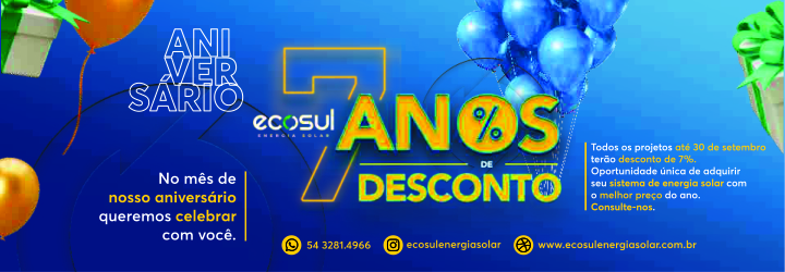 Ecosul Aniversário meio notícia